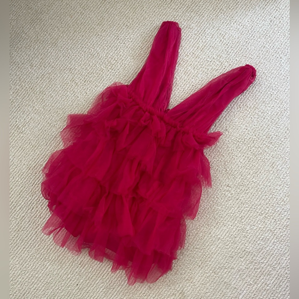 Hot pink Barbie tulle dress się S nwt
